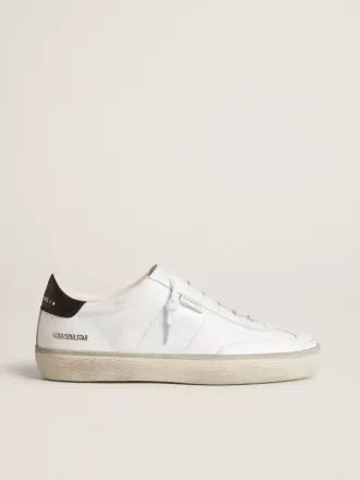 Soul Star da donna in pelle bianca con tallone in pelle nera