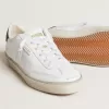 Soul Star da donna in pelle bianca con tallone in pelle nera