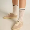 Soul Star da donna in pelle scamosciata rosa con tallone in pelle bianco latte