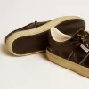 Soul Star da uomo in vernice nera con linguetta sul tallone in pelle nera