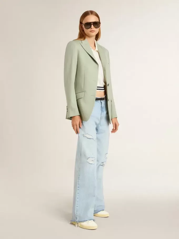 Soul Star in nappa bianca con linguetta sul tallone in pelle metallizzata argento Soul Star in nappa bianca con linguetta sul tallone in pelle metallizzata argento
