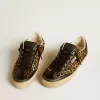 Soul Star in pelle di pony con stampa leopardata, tallone e inserti in nappa nera