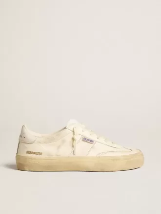 Soul Star in pelle nappa bianca con stella in pelle bianca