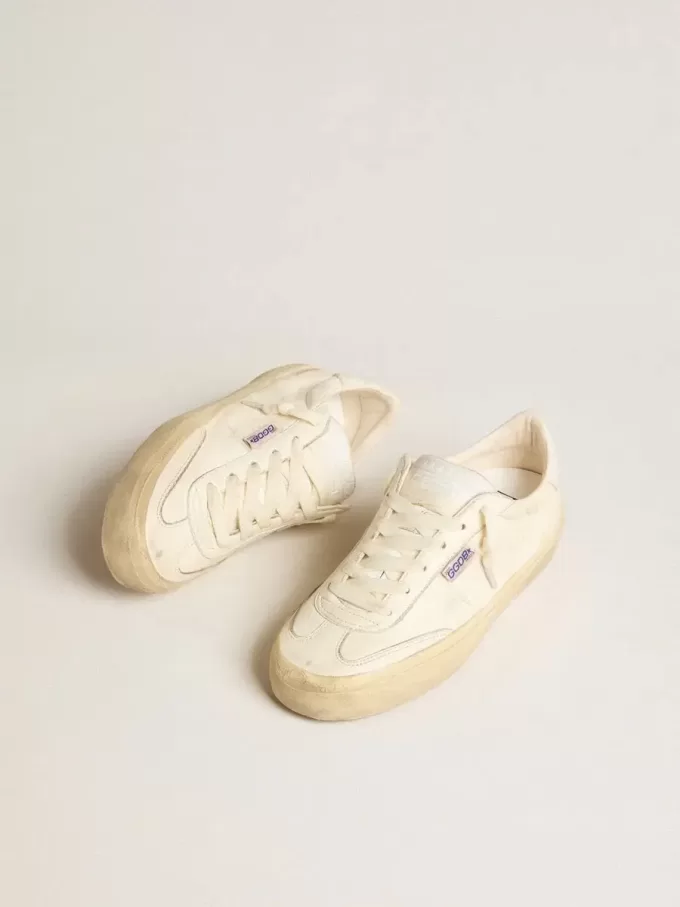 Soul Star in pelle nappa bianca con stella in pelle bianca