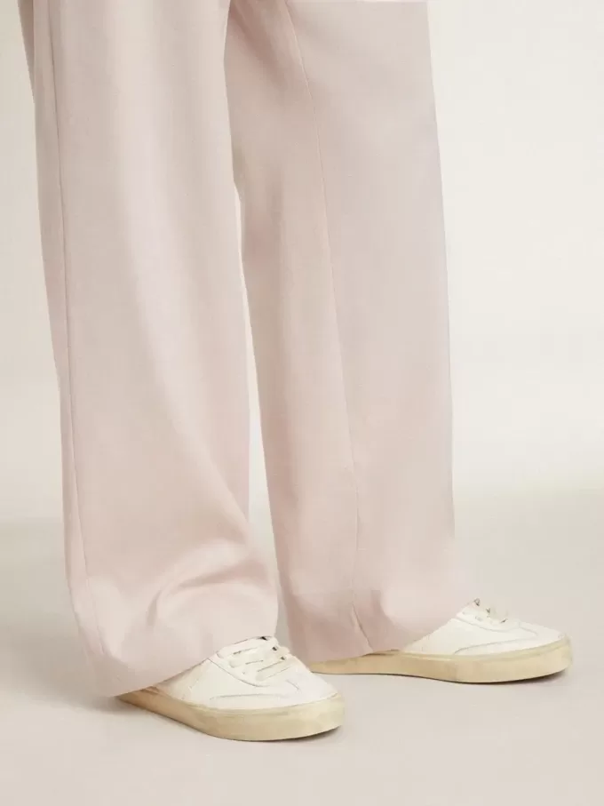 Soul Star in pelle nappa bianca con stella in pelle bianca