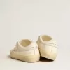 Soul Star in pelle nappa bianca con stella in pelle bianca