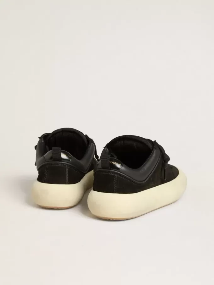 Space-Star Cube da donna in pelle scamosciata nera con stella traforata Space-Star Cube da donna in pelle scamosciata nera con stella traforata