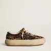 Space-Star da donna in pelle di pony con stampa leopardata e stella nera Space-Star da donna in pelle di pony con stampa leopardata e stella nera