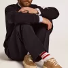 Space-Star da uomo in pelle scamosciata color tabacco e fodera in shearling
