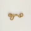 Spilla CNY in oro antico a forma di serpente