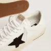 Stardan con inserti in pelle bianca e mesh e stella in pelle scamosciata nera Stardan con inserti in pelle bianca e mesh e stella in pelle scamosciata nera
