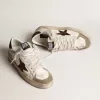 Stardan da uomo in nappa e pelle di cavallino con stella in camoscio marrone Stardan da uomo in nappa e pelle di cavallino con stella in camoscio marrone