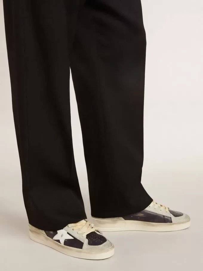Stardan da uomo in pelle scamosciata e pelle con stella in pelle e linguetta metallica sul tallone Stardan da uomo in pelle scamosciata e pelle con stella in pelle e linguetta metallica sul tallone