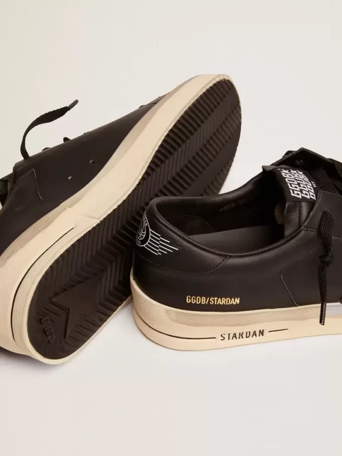 Stardan da uomo in pelle total black Stardan da uomo in pelle total black