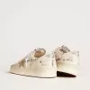 Stardan in pelle con scritte all-over e stella in pelle scamosciata grigio ghiaccio Stardan in pelle con scritte all-over e stella in pelle scamosciata grigio ghiaccio