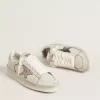 Stardan in pelle nappa con stella in pelle metallizzata argento e tallone in pelle scamosciata rosa Stardan in pelle nappa con stella in pelle metallizzata argento e tallone in pelle scamosciata rosa