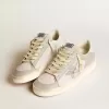 Stardan in pelle nappa grigia e mesh bianco con stella in pelle grigia Stardan in pelle nappa grigia e mesh bianco con stella in pelle grigia