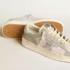 Stardan in pelle nappa grigia e mesh bianco con stella in pelle grigia Stardan in pelle nappa grigia e mesh bianco con stella in pelle grigia