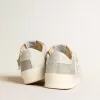 Stardan in pelle nappa grigia e mesh bianco con stella in pelle grigia Stardan in pelle nappa grigia e mesh bianco con stella in pelle grigia