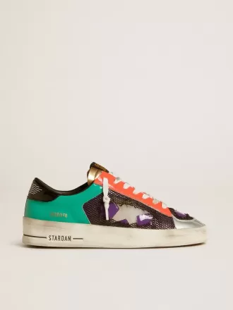 Stardan LAB da donna in vernice e mesh con stella in gomma Stardan LAB da donna in vernice e mesh con stella in gomma