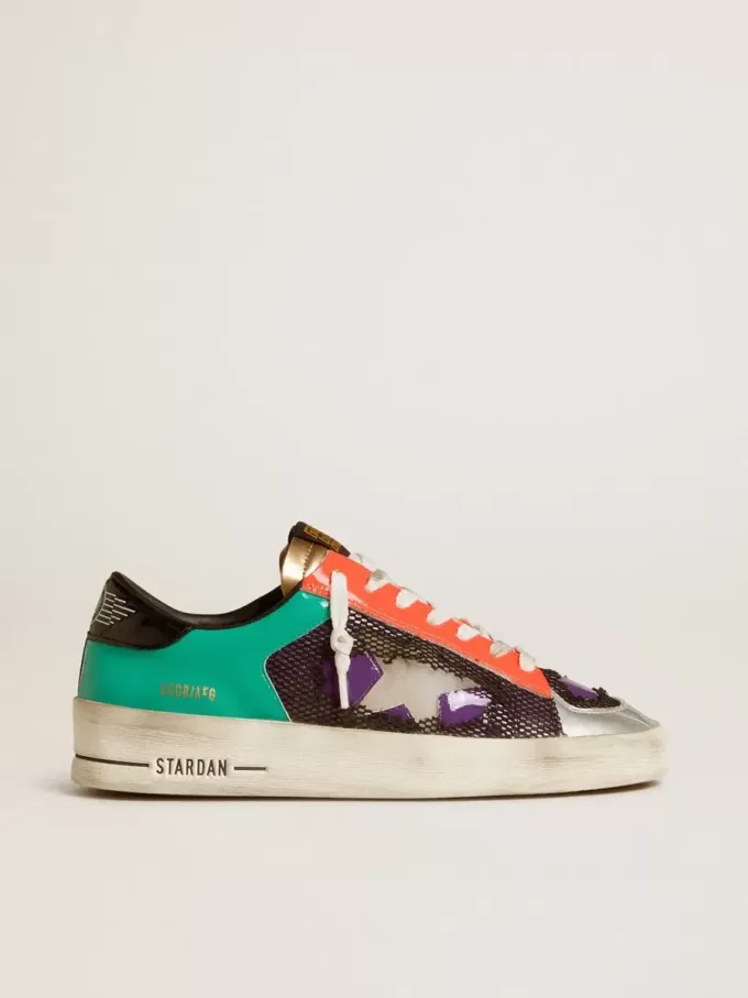 Stardan LAB da donna in vernice e mesh con stella in gomma