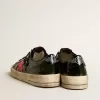 Stardan LAB da donna in vernice nera e verde con stella arancione