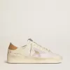 Stardan LTD da donna con stella in pelle beige e linguetta sul tallone in pelle beige coccodrillo Stardan LTD da donna con stella in pelle beige e linguetta sul tallone in pelle beige coccodrillo