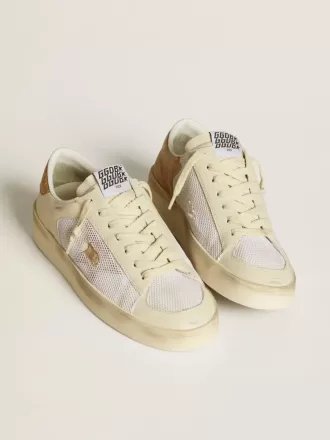 Stardan LTD da donna con stella in pelle beige e linguetta sul tallone in pelle beige coccodrillo Stardan LTD da donna con stella in pelle beige e linguetta sul tallone in pelle beige coccodrillo