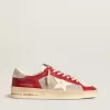 Stardan LTD da uomo in mesh e nabuk con stella in nappa e linguetta sul tallone in pelle