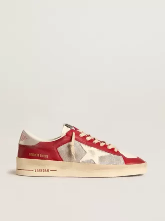 Stardan LTD da uomo in mesh e nabuk con stella in nappa e linguetta sul tallone in pelle Stardan LTD da uomo in mesh e nabuk con stella in nappa e linguetta sul tallone in pelle