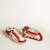 Stardan LTD da uomo in mesh e nabuk con stella in nappa e linguetta sul tallone in pelle