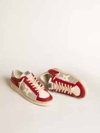 Stardan LTD da uomo in mesh e nabuk con stella in nappa e linguetta sul tallone in pelle Stardan LTD da uomo in mesh e nabuk con stella in nappa e linguetta sul tallone in pelle