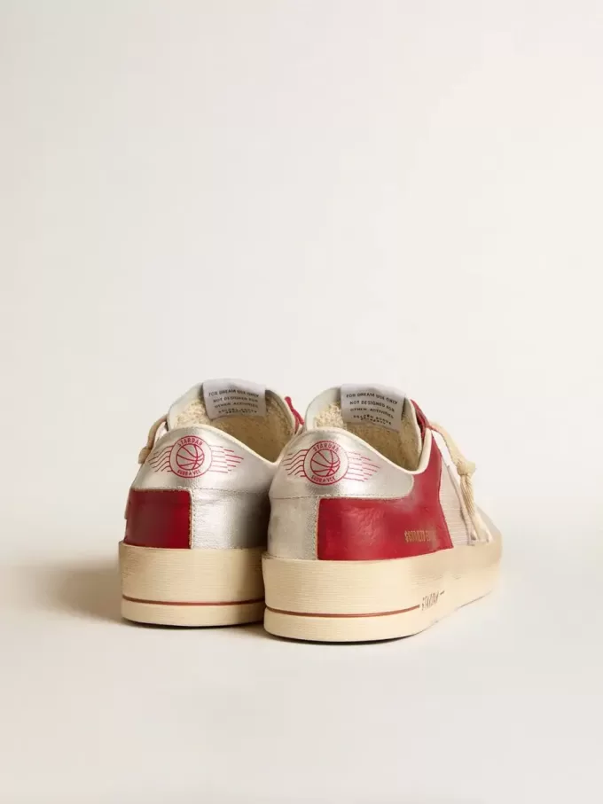 Stardan LTD da uomo in mesh e nabuk con stella in nappa e linguetta sul tallone in pelle