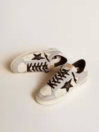 Stardan LTD da uomo in nappa e pelle con stella in pelle scamosciata e linguetta sul tallone in pelle Stardan LTD da uomo in nappa e pelle con stella in pelle scamosciata e linguetta sul tallone in pelle