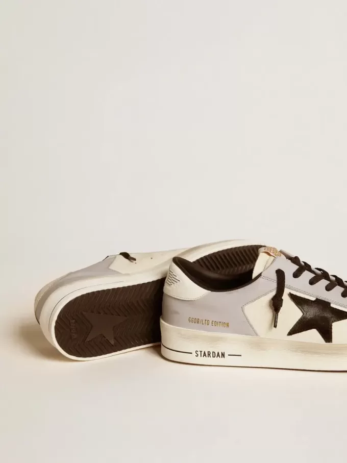 Stardan LTD da uomo in nappa e pelle con stella in pelle scamosciata e linguetta sul tallone in pelle Stardan LTD da uomo in nappa e pelle con stella in pelle scamosciata e linguetta sul tallone in pelle