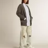 Starter da donna bio-based con stella bianca e linguetta sul tallone Starter da donna bio-based con stella bianca e linguetta sul tallone