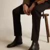 Stivaletti Chelsea da uomo in pelle nera