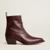 Stivaletti Debbie da donna in pelle bordeaux Stivaletti Debbie da donna in pelle bordeaux