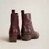 Stivaletti Debbie da donna in pelle bordeaux Stivaletti Debbie da donna in pelle bordeaux