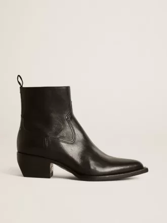 Stivaletti Debbie da uomo in pelle nera