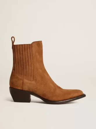 Stivaletti Debbie in pelle scamosciata marrone