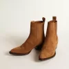 Stivaletti Debbie in pelle scamosciata marrone Stivaletti Debbie in pelle scamosciata marrone