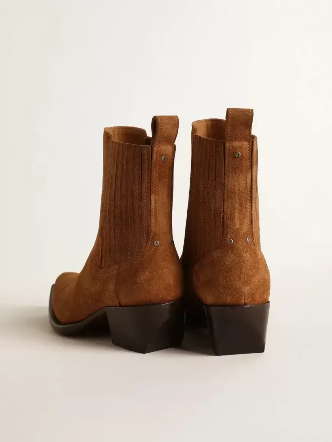 Stivaletti Debbie in pelle scamosciata marrone Stivaletti Debbie in pelle scamosciata marrone