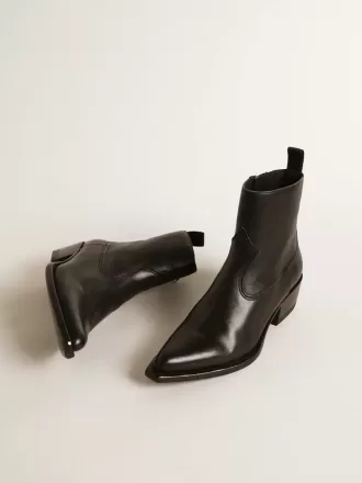 Stivali Debbie da donna in pelle nera