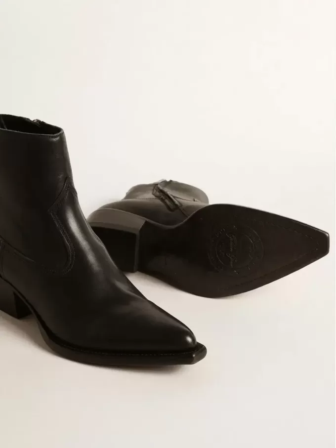 Stivali Debbie da donna in pelle nera Stivali Debbie da donna in pelle nera
