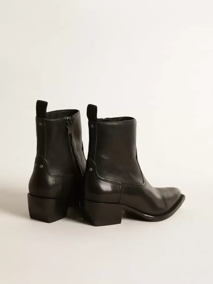 Stivali Debbie da donna in pelle nera Stivali Debbie da donna in pelle nera