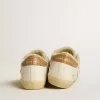 Super-Star con stella in pelle argentata e linguetta sul tallone in pelle con stampa cocco Super-Star con stella in pelle argentata e linguetta sul tallone in pelle con stampa cocco