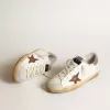 Super-Star con stella marrone chiaro e tallone con glitter rosa