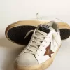 Super-Star con stella marrone chiaro e tallone con glitter rosa