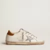 Super-Star da donna con fodera in shearling e stella glitterata argento